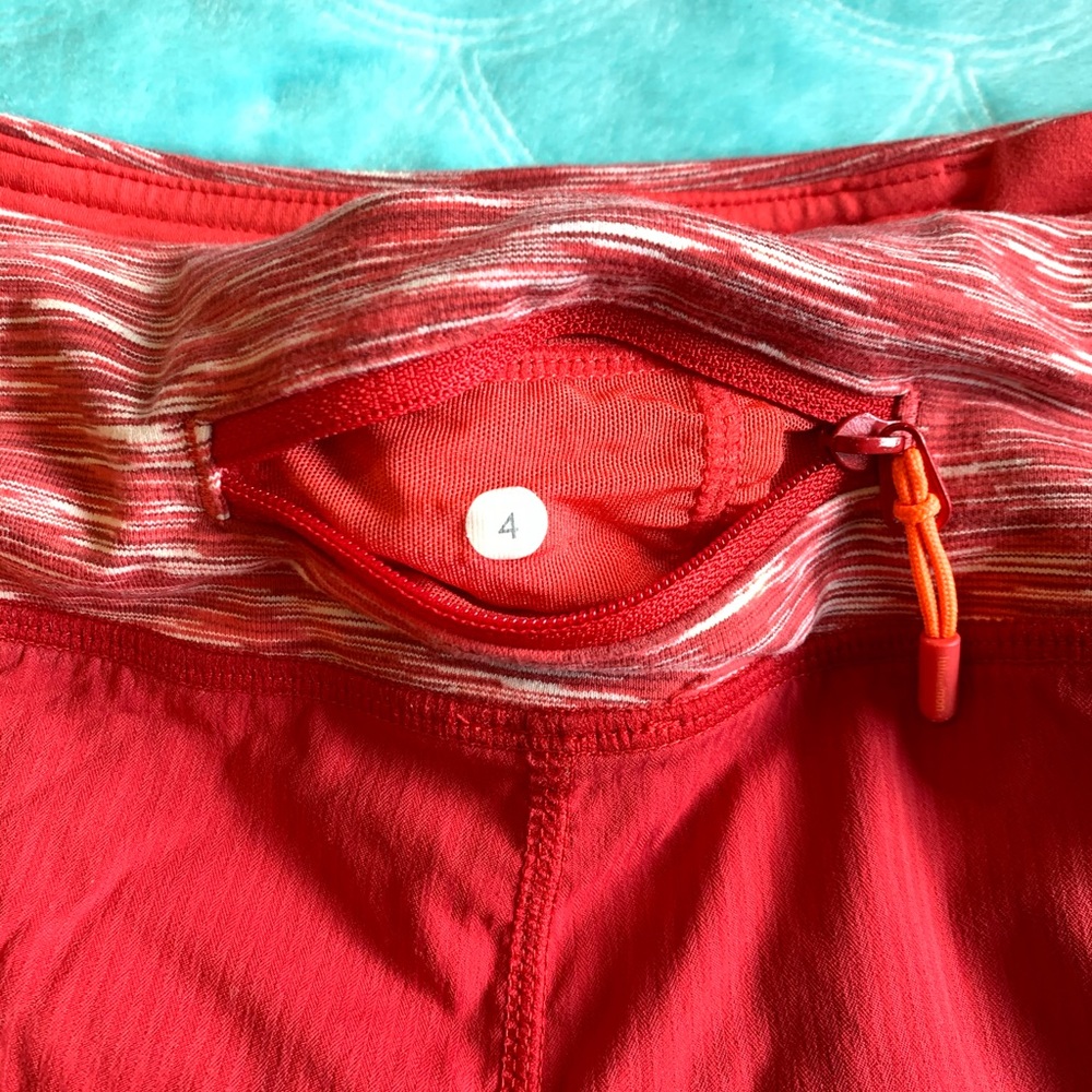 Lululemon Red Shorts Wee Are From Space 4